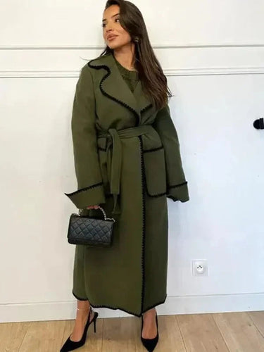 Heidi-Mode | Oversized Gürtelter Frauen Trenchcoat