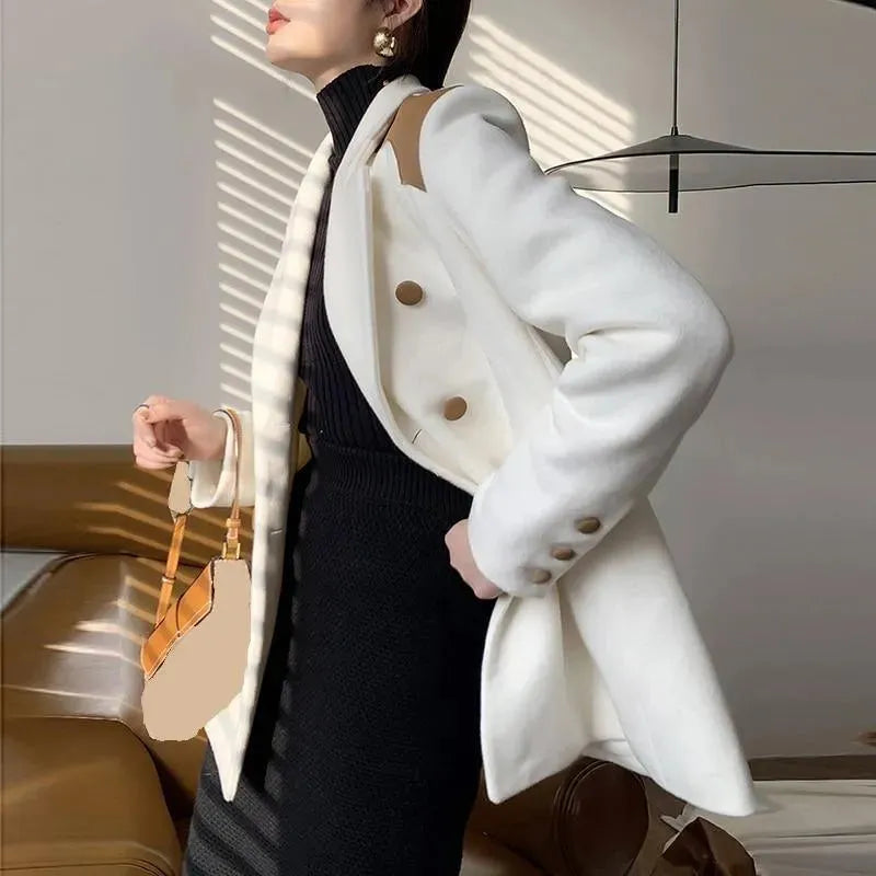 Heidi-Mode | Übergröße Luxus Blazer Damen - Lässig - Patchwork