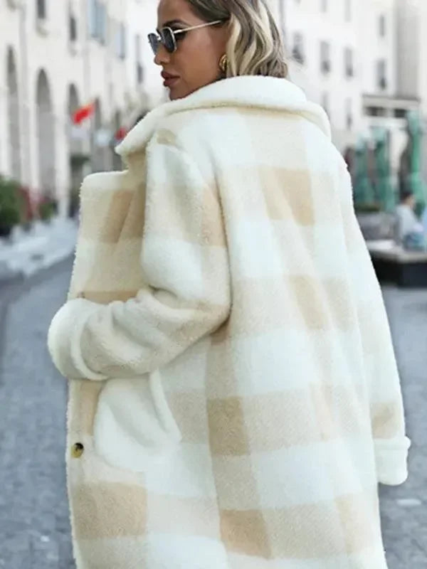 Heidi-Mode | Oversized Karomuster Damenübermantel