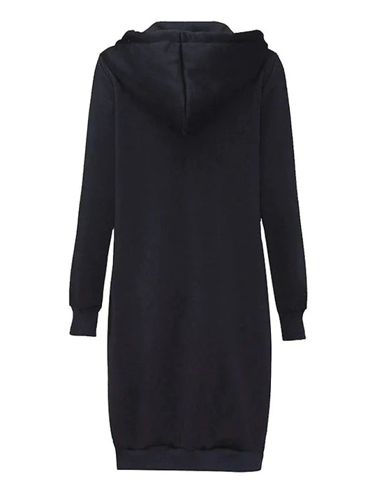 Heidi-Mode | Damen Lange Kapuzenjacke