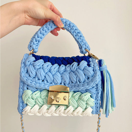 Regenbogen - Gehäkelte Handtasche