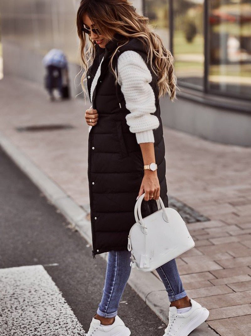 Heidi-Mode | Damen Bodywarmer-Weste lang