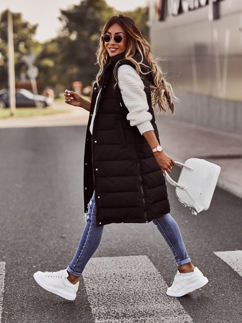 Heidi-Mode | Damen Bodywarmer-Weste lang