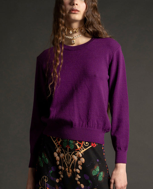 PULLOVER "MALLIN" PURPLE