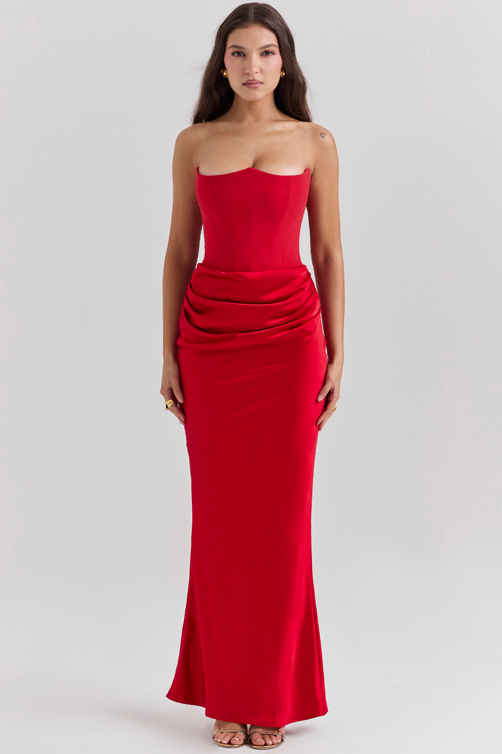 Heidi-Mode | Elegante Strapless Korsettkleid