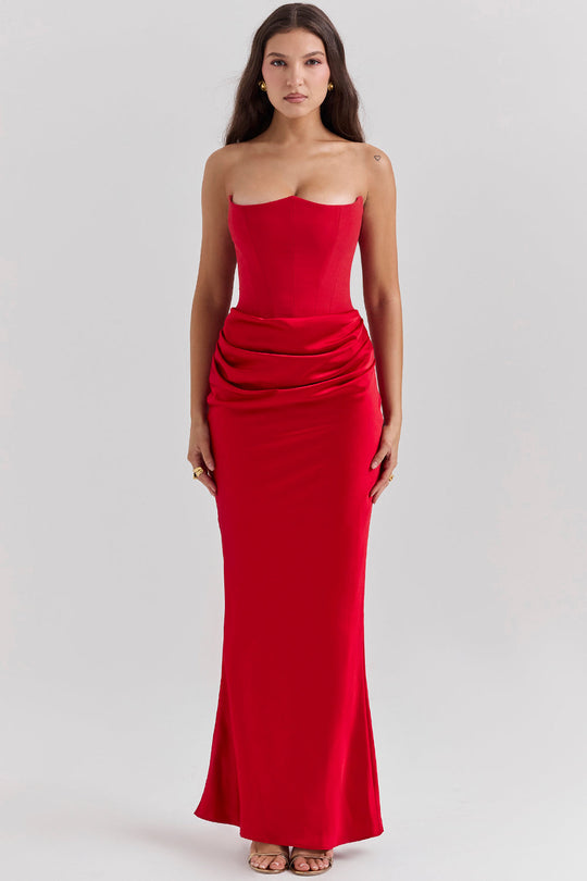 Heidi-Mode | Elegante Strapless Korsettkleid