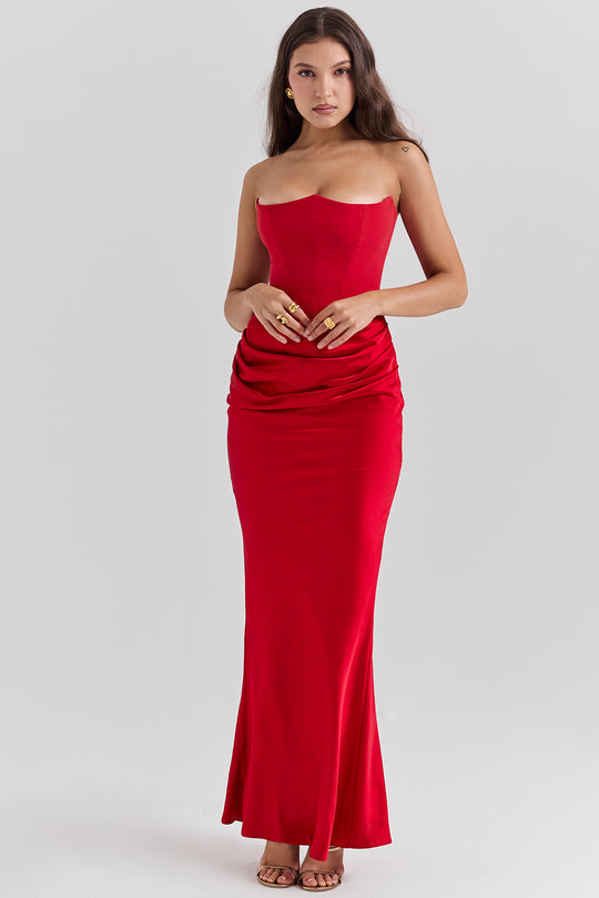 Heidi-Mode | Elegante Strapless Korsettkleid