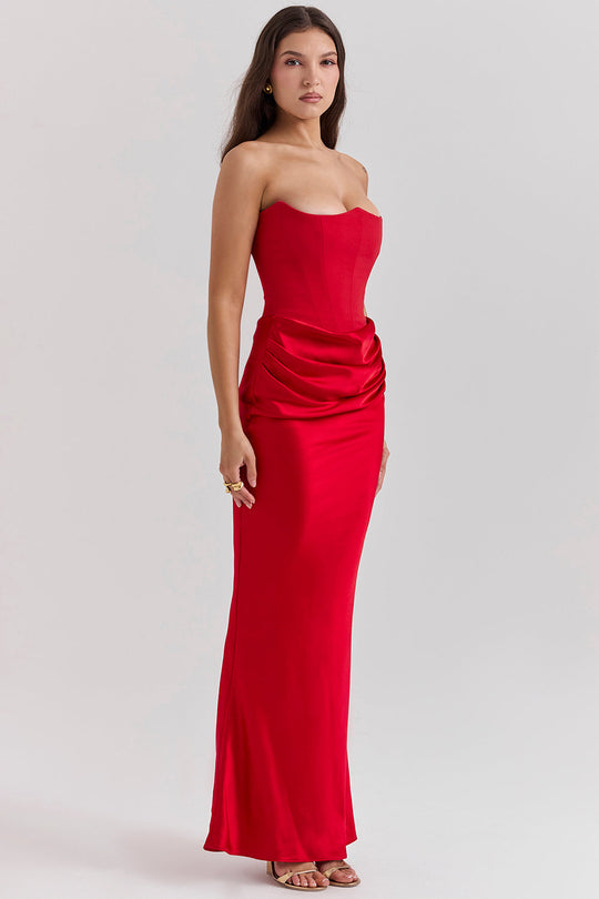 Heidi-Mode | Elegante Strapless Korsettkleid
