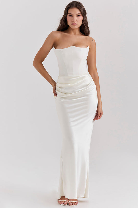 Heidi-Mode | Elegante Strapless Korsettkleid