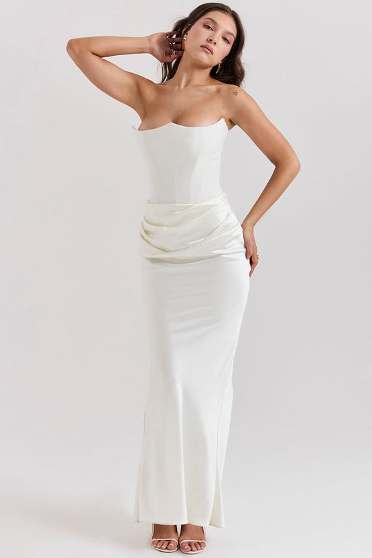 Heidi-Mode | Elegante Strapless Korsettkleid