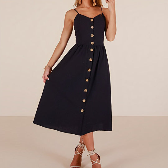 Heidi-Mode | Elegantes Sommerkleid Midi Länge