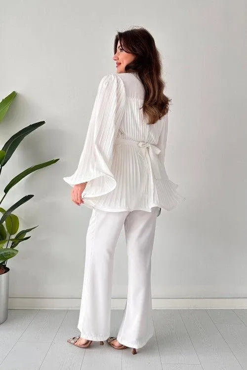 Heidi-Mode | Ein Breites Hosenanzug Elegante Baumwolle und Viskose Ideal für Das Berufsleben und Festliche Anlässe