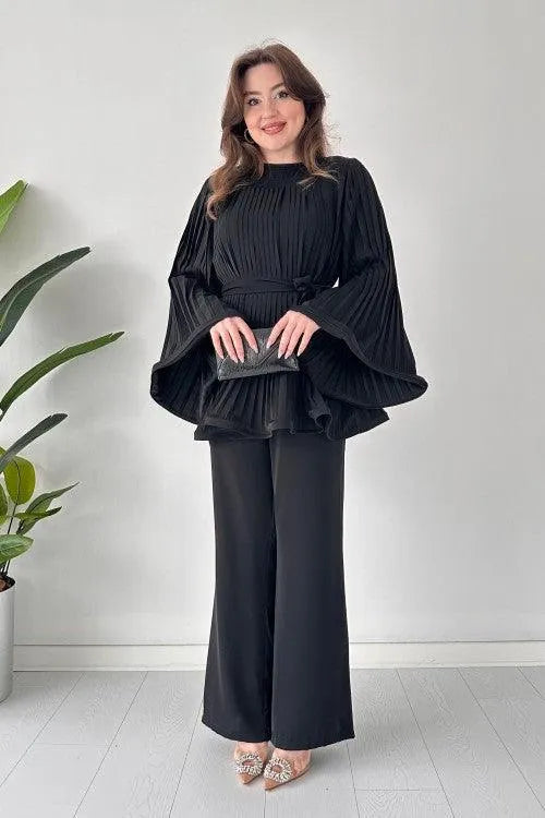 Heidi-Mode | Ein Breites Hosenanzug Elegante Baumwolle und Viskose Ideal für Das Berufsleben und Festliche Anlässe