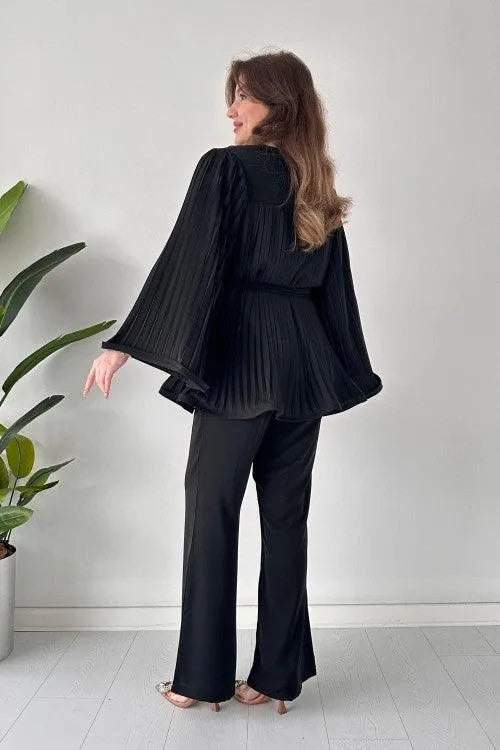 Heidi-Mode | Ein Breites Hosenanzug Elegante Baumwolle und Viskose Ideal für Das Berufsleben und Festliche Anlässe