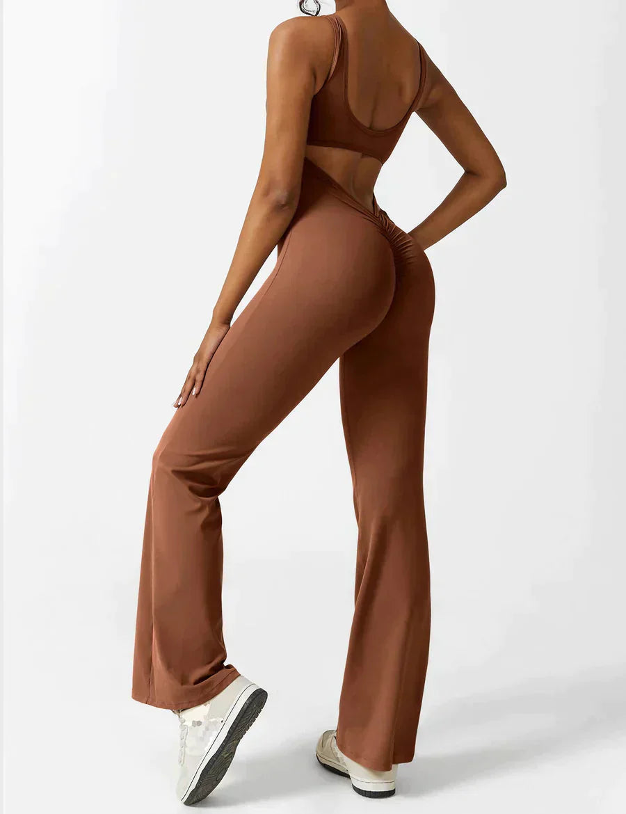 Eleganter V-Ausschnitt Jumpsuit für Damen