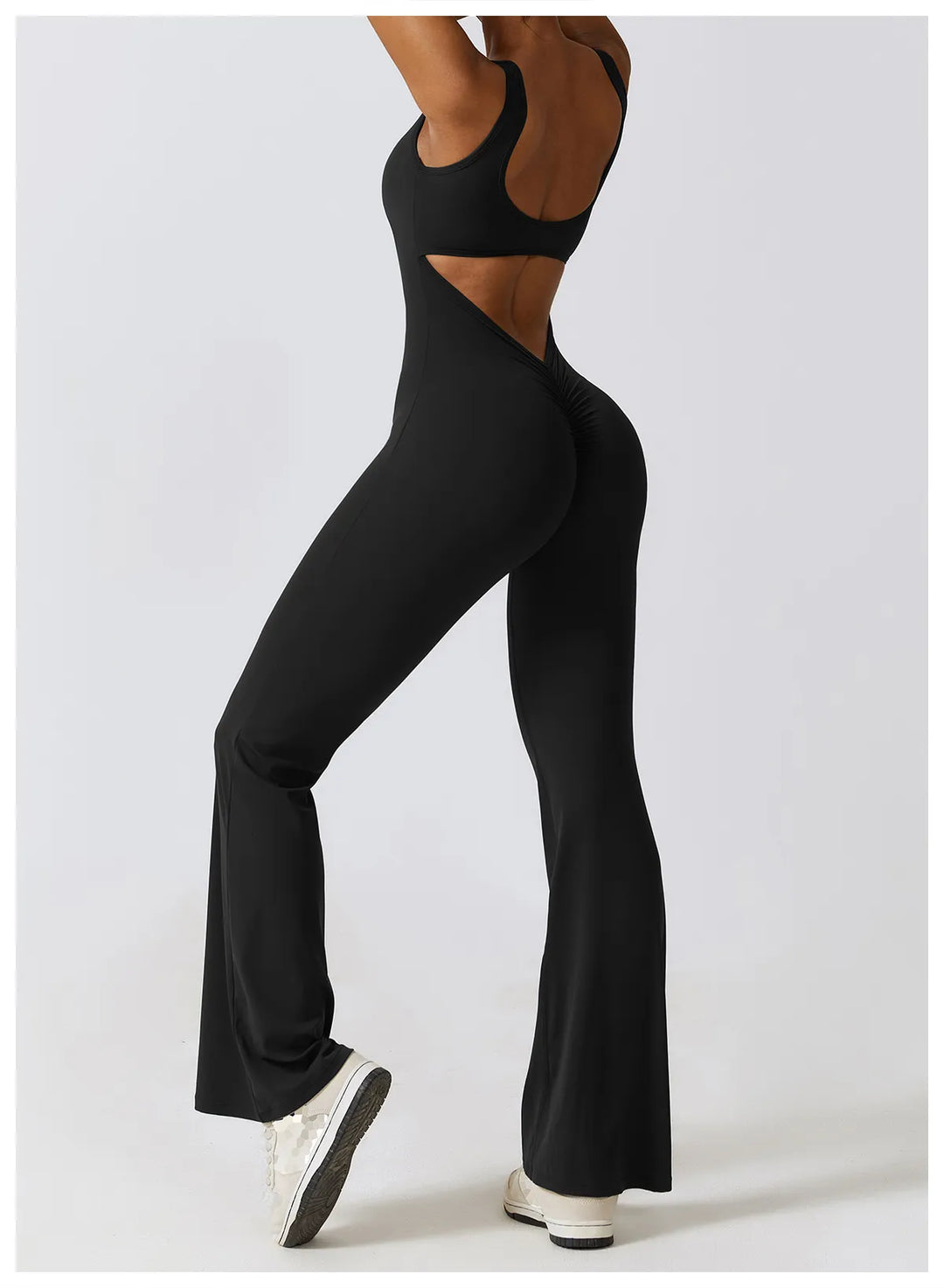 Eleganter V-Ausschnitt Jumpsuit für Damen