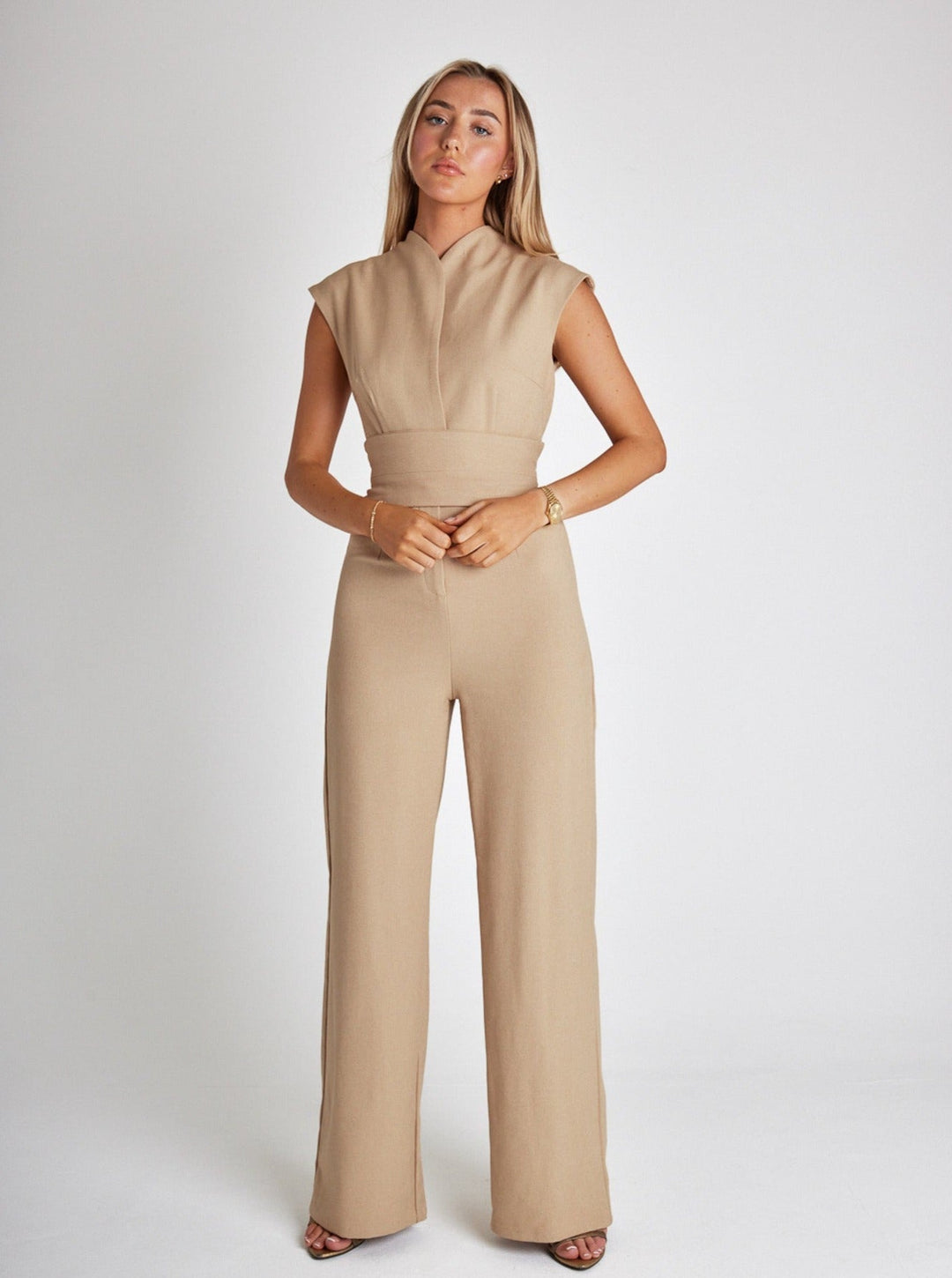 Eleganter ärmelloser Damen-Jumpsuit