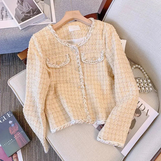 Heidi-Mode | Rosa Karos Tweedjacke