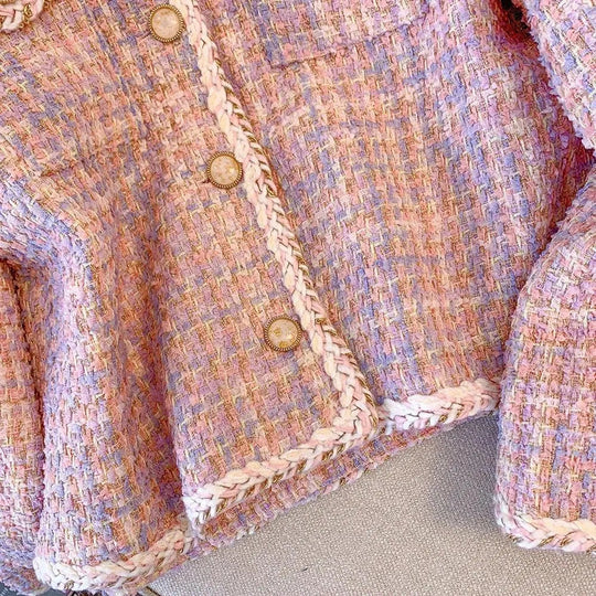 Heidi-Mode | Rosa Karos Tweedjacke