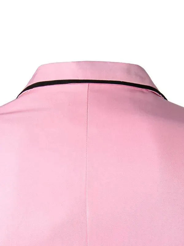 Heidi-Mode | Pink Slim Fit Herren Blazer