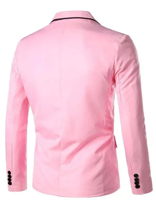 Heidi-Mode | Pink Slim Fit Herren Blazer
