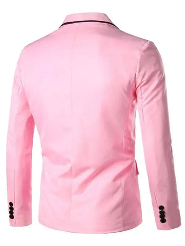 Heidi-Mode | Pink Slim Fit Herren Blazer