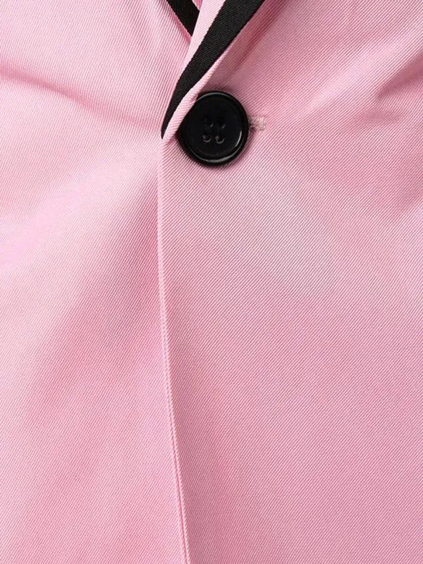 Heidi-Mode | Pink Slim Fit Herren Blazer