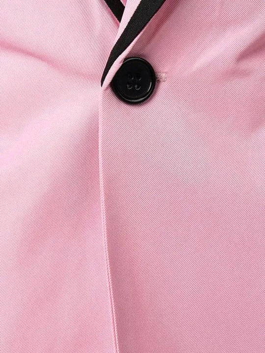 Heidi-Mode | Pink Slim Fit Herren Blazer