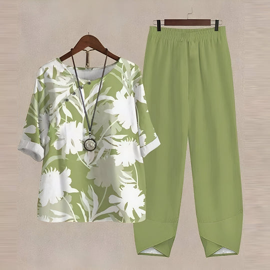 Heidi | Florales Sommer-Outfit-Set für Frauen