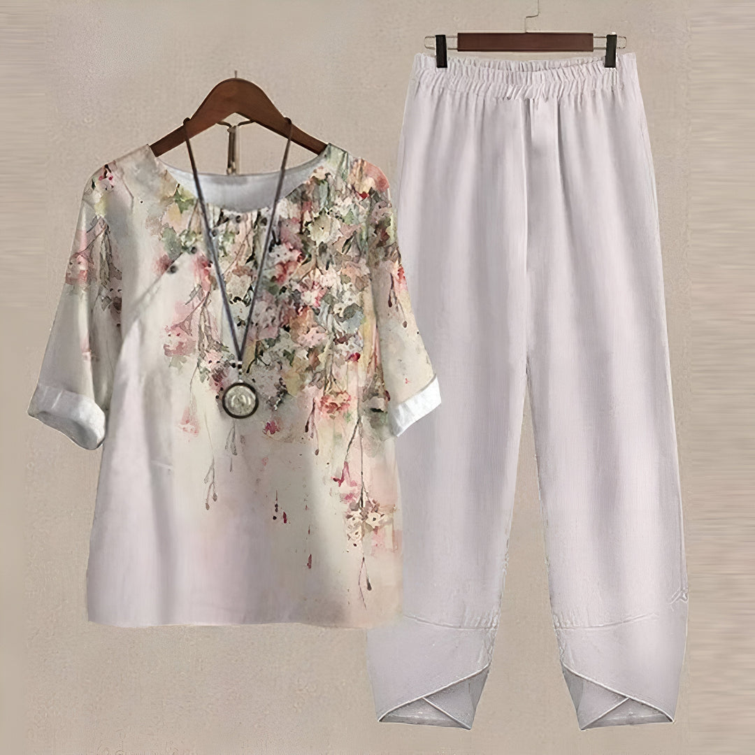 Heidi | Florales Sommer-Outfit-Set für Frauen