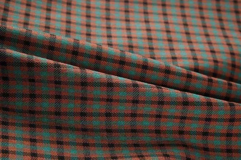 Heidi-Mode | Karierte Denim Übergröße Blazer Damen - Lässig - Patchwork