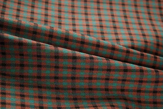 Heidi-Mode | Karierte Denim Übergröße Blazer Damen - Lässig - Patchwork