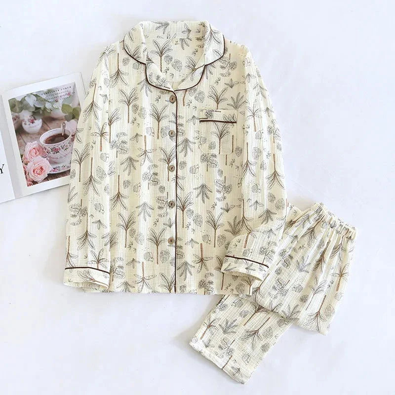 Heidi-Mode | Pyjamas Frau Blume Winter
