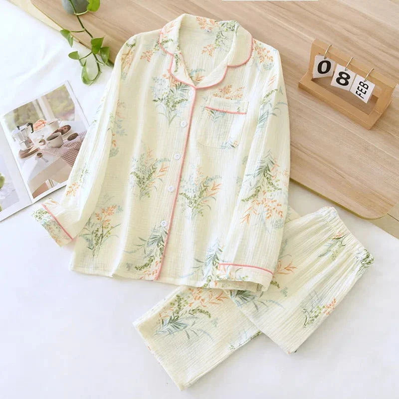 Heidi-Mode | Pyjamas Frau Blume Winter