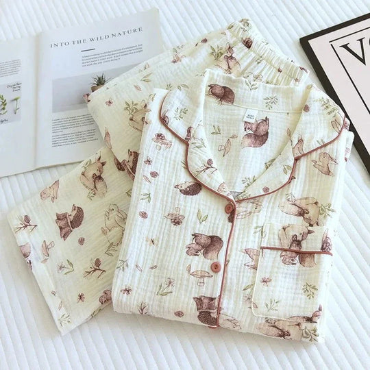 Heidi-Mode | Pyjamas Frau Blume Winter