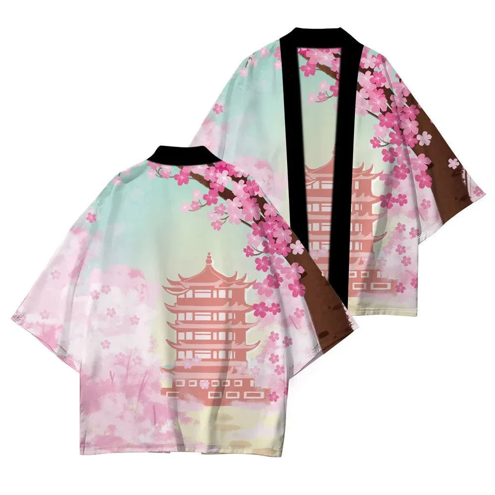 Heidi-Mode | Kimono Blumen Lang