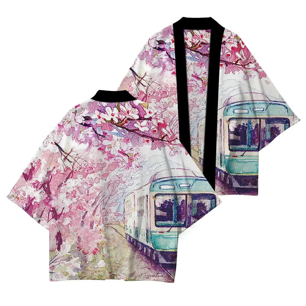 Heidi-Mode | Kimono Blumen Lang