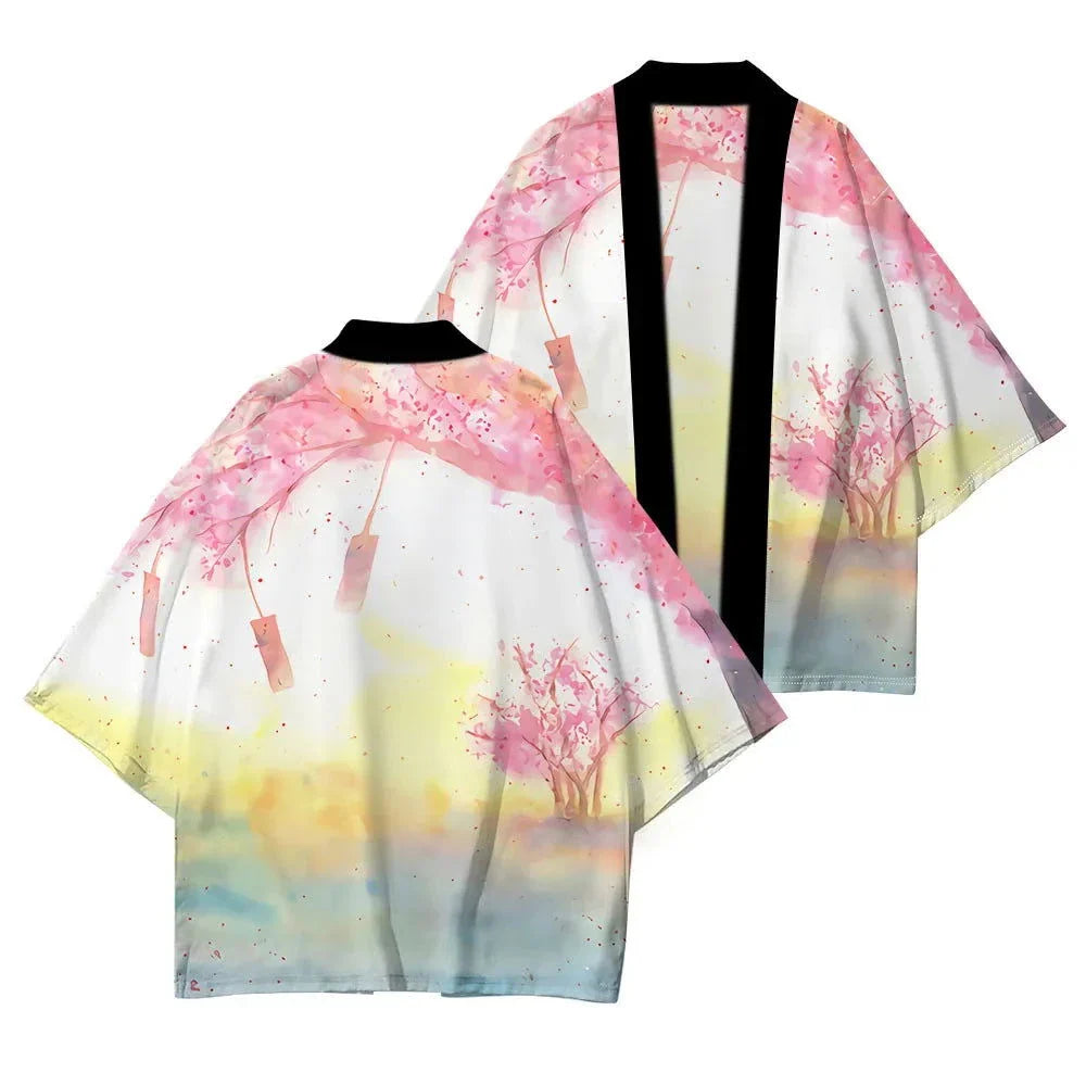 Heidi-Mode | Kimono Blumen Lang