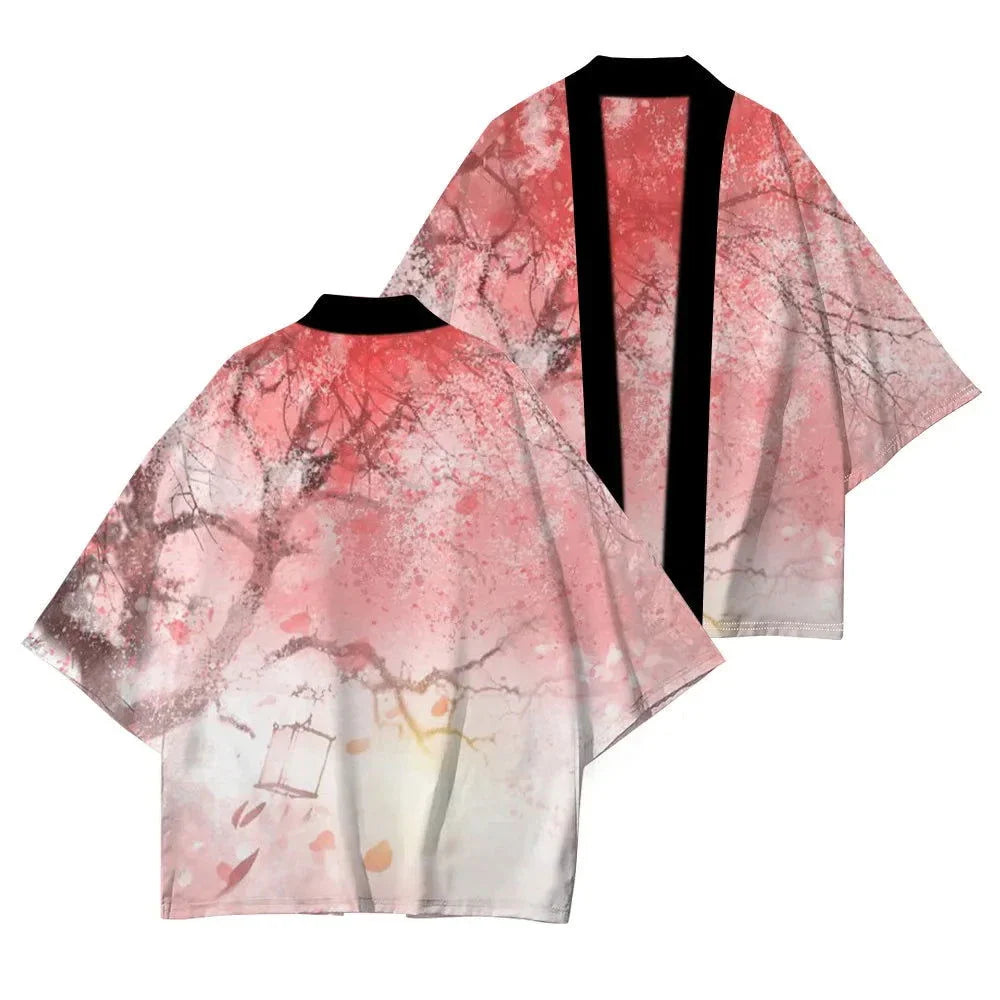 Heidi-Mode | Kimono Blumen Lang
