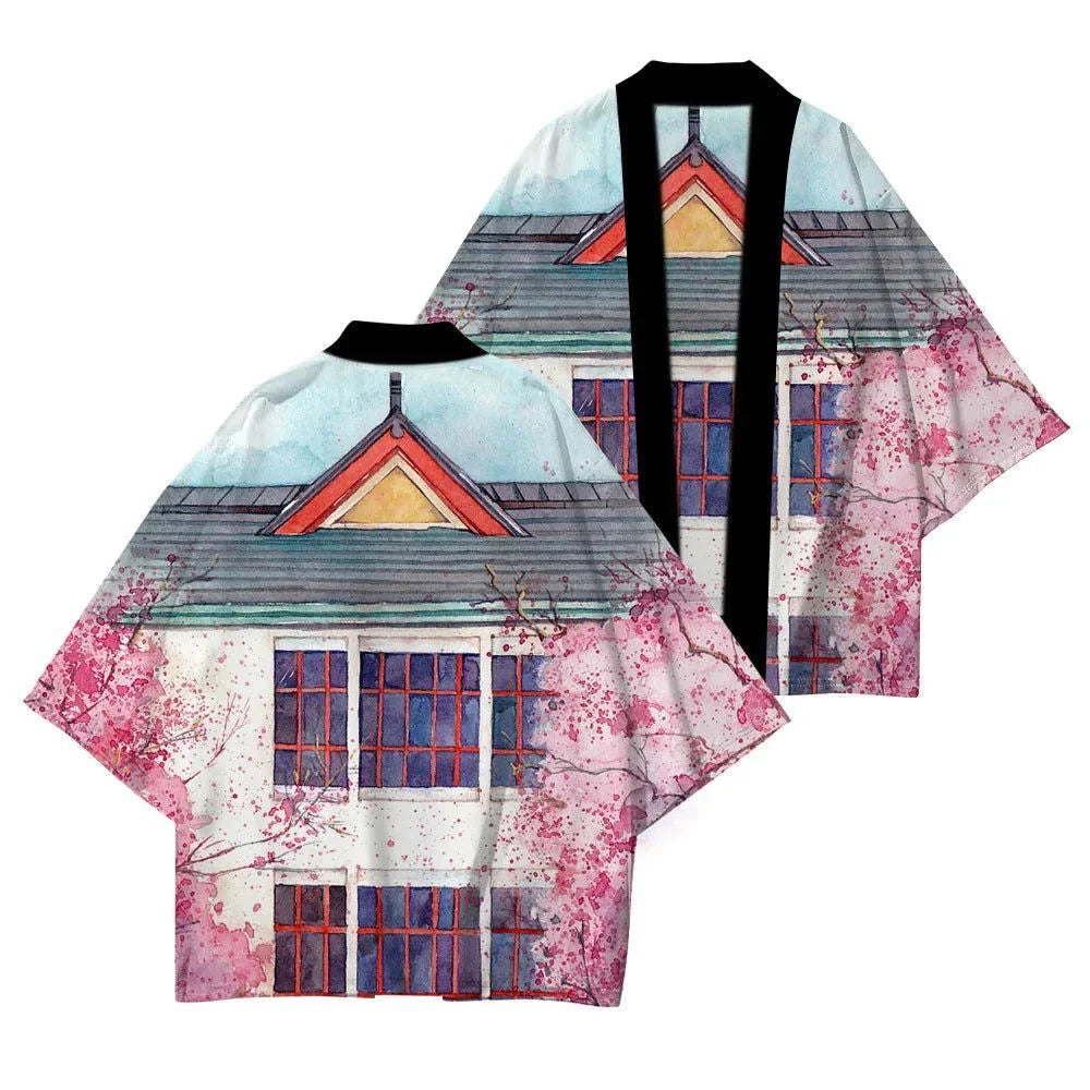 Heidi-Mode | Kimono Blumen Lang
