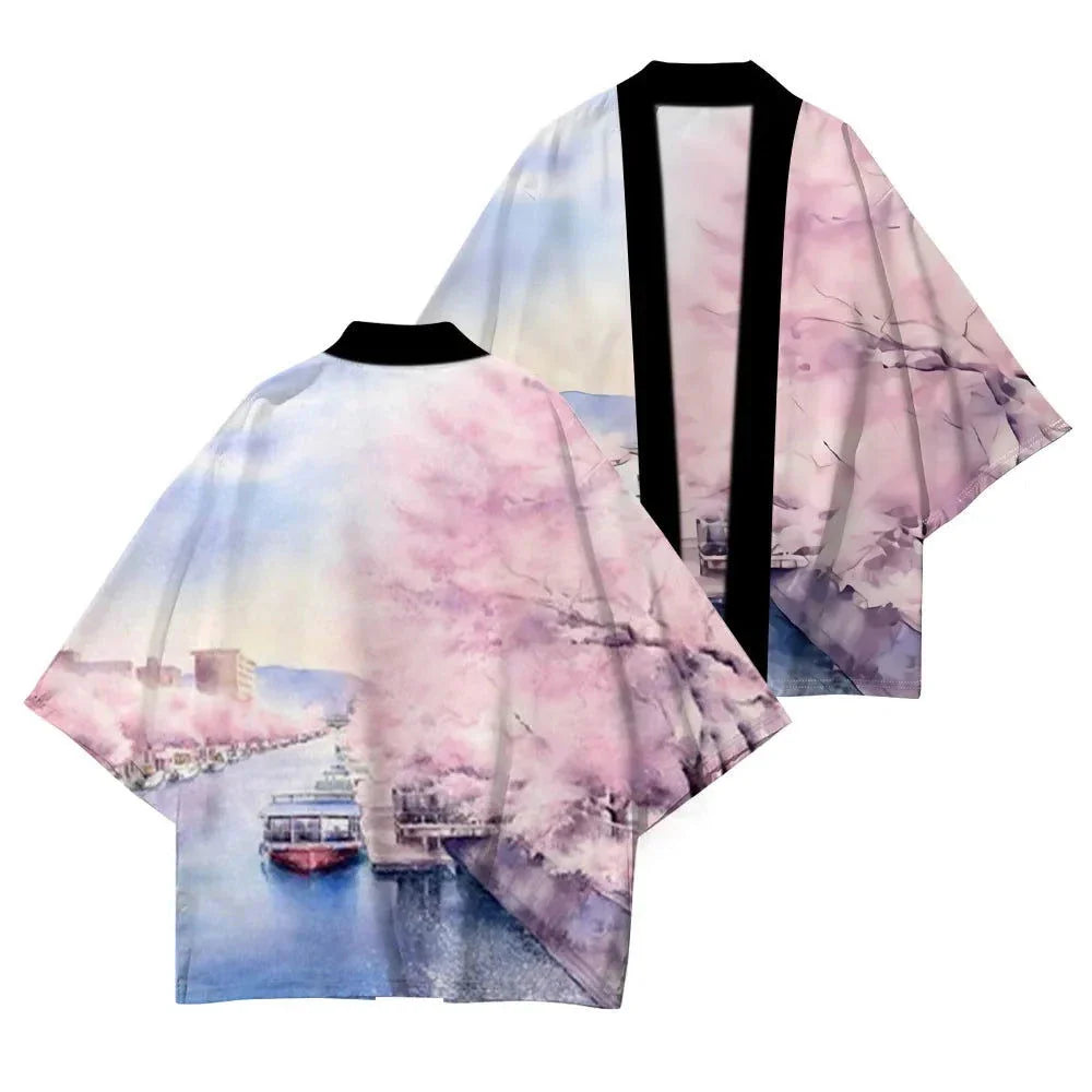 Heidi-Mode | Kimono Blumen Lang
