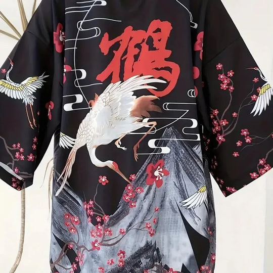 Heidi-Mode | Kimono Blumen Lang