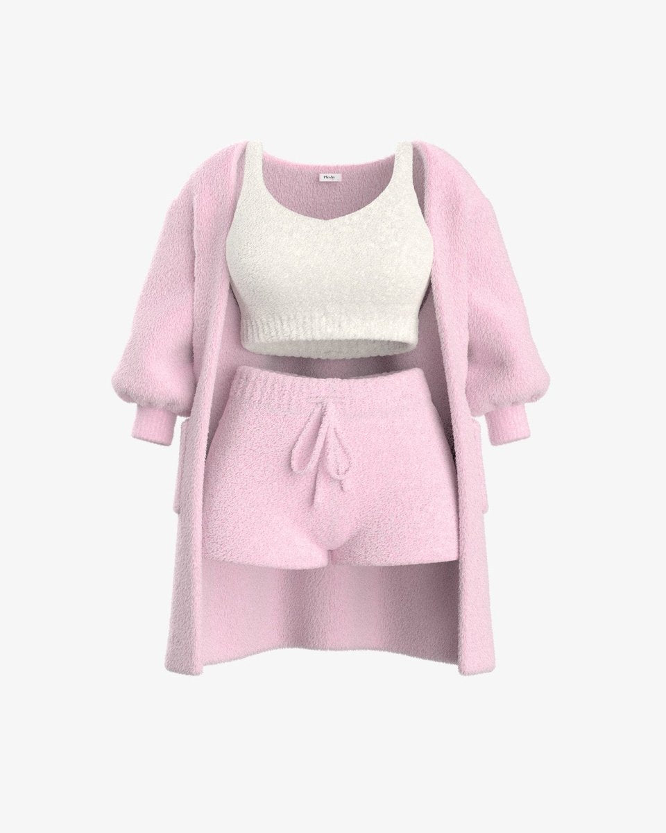Heidi-Mode | Bouclé Pyjamasatz – Wärme und Komfort für Zuhause