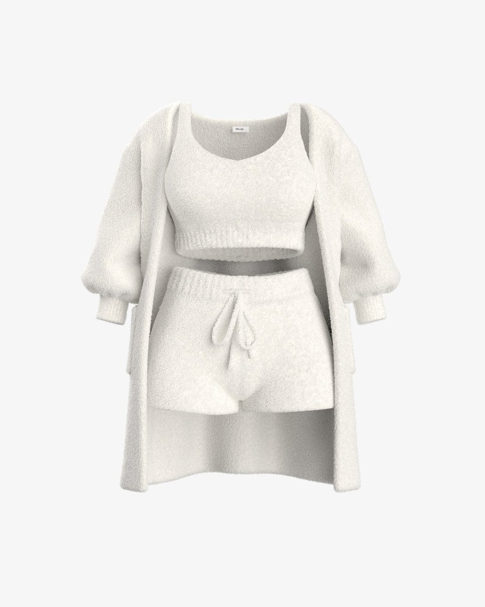 Heidi-Mode | Bouclé Pyjamasatz – Wärme und Komfort für Zuhause