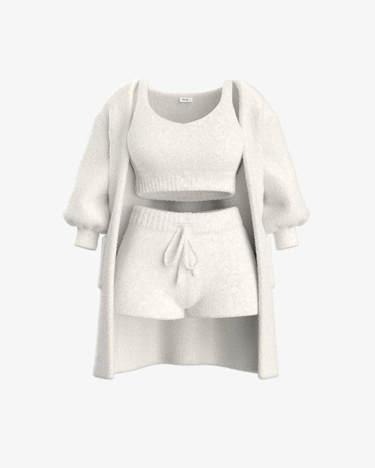 Heidi-Mode | Bouclé Pyjamasatz – Wärme und Komfort für Zuhause