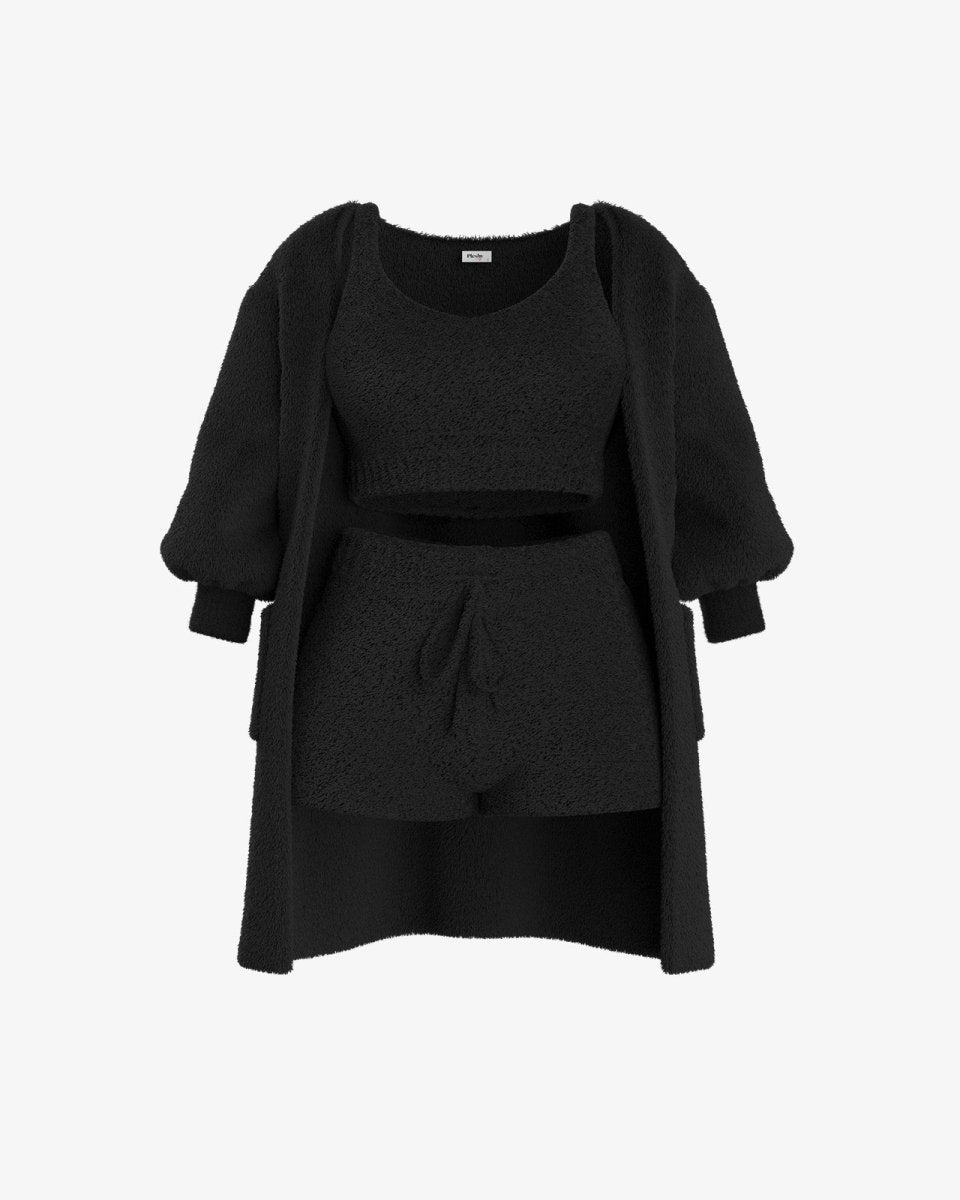 Heidi-Mode | Bouclé Pyjamasatz – Wärme und Komfort für Zuhause