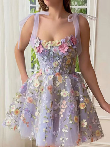 Heidi-Mode | Dreidimensionales Blumenstickerei mit Tasche