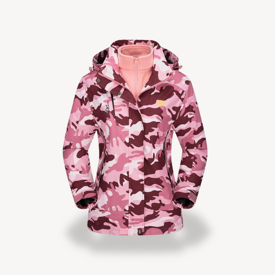 Heidi-Mode | Damen 3-In-1 Wasserdichte Skijacke