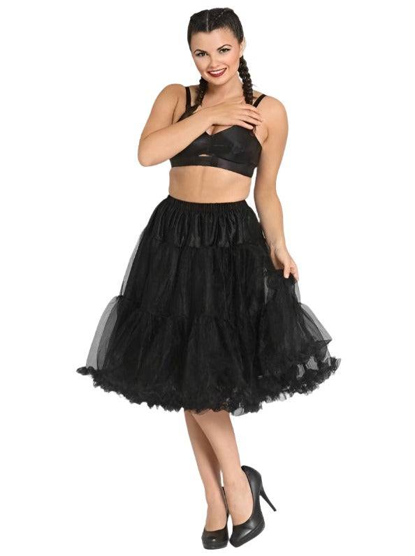 Heidi-Mode | Damen Gestufter Petticoat Midi Rock Classic