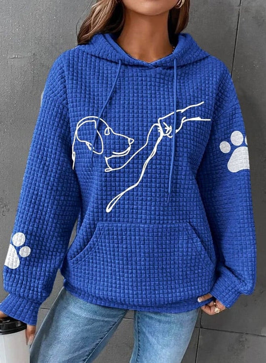 Kapuzenpullover mit Hunde-Print